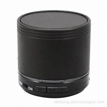 Portable Bluetooth Speaker with Metal Housing, Supports TF Card, FM Radio, 3W Output Power